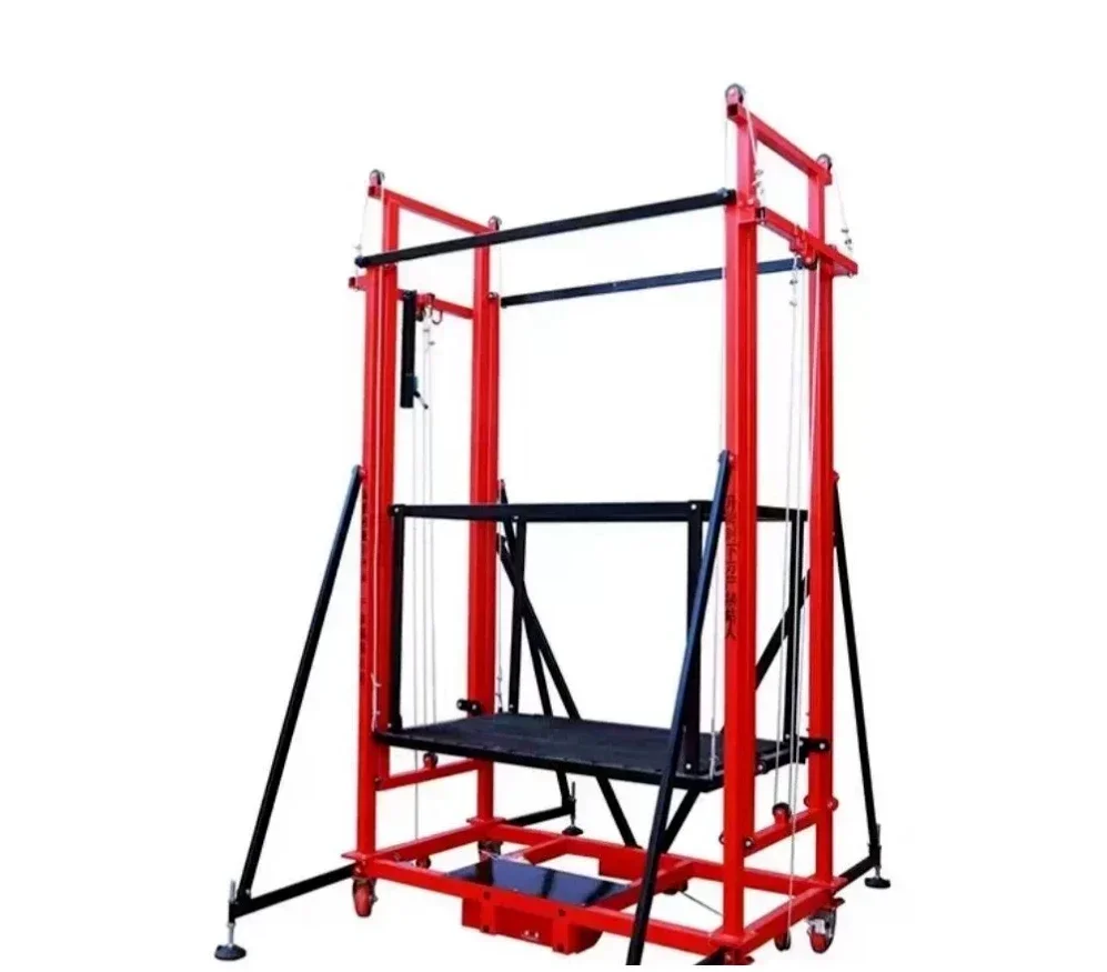 For Electric Lifting Scaffold Mobile Folding Remote Control Fully Automatic Lifting Platform Indoor and Outdoor Decoration Hoist