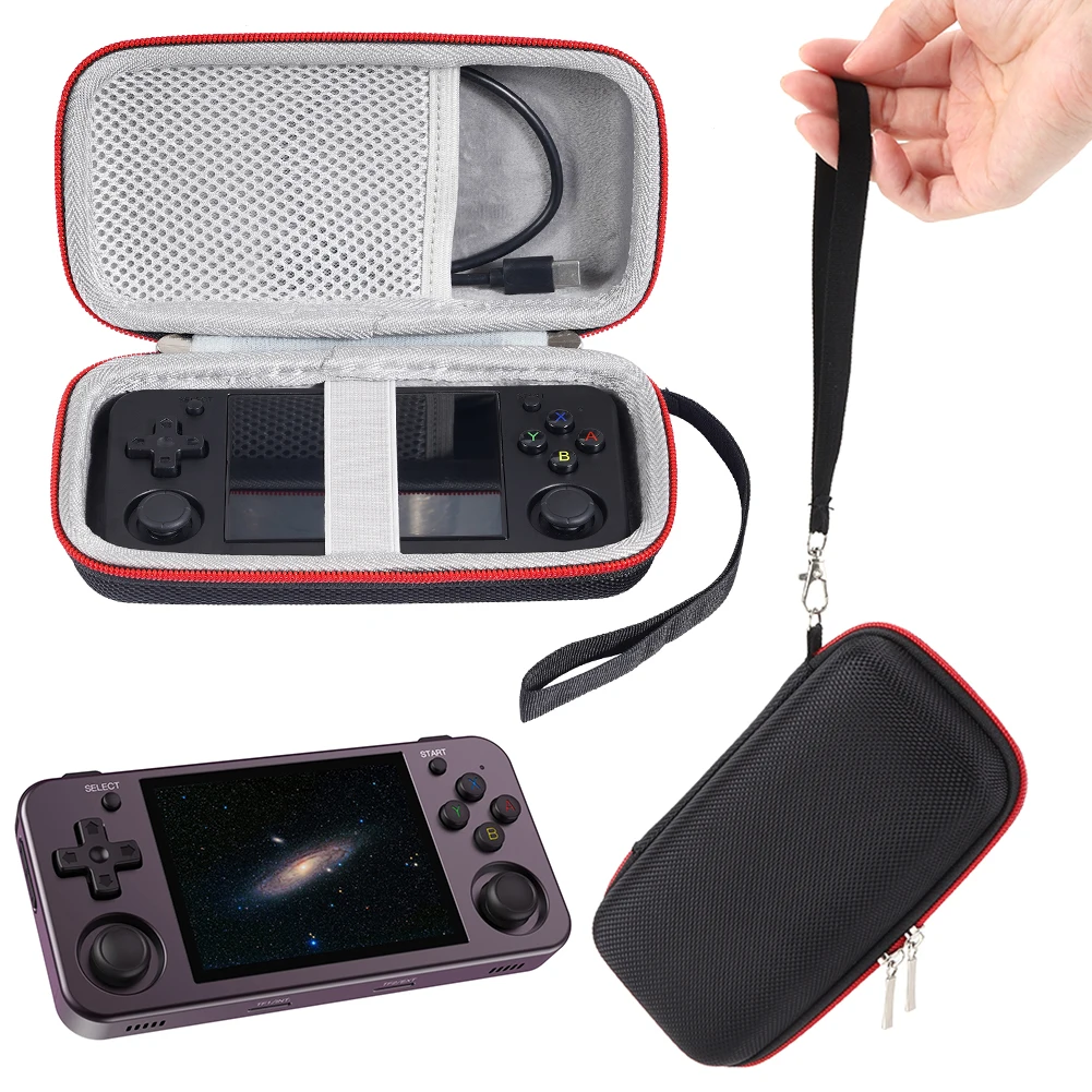 For Anbernic RG35XX H/RG353M Handheld Game Console Hard Carrying Case Shockproof Carrying Bag Anti-Scratch Portable Storage Bag