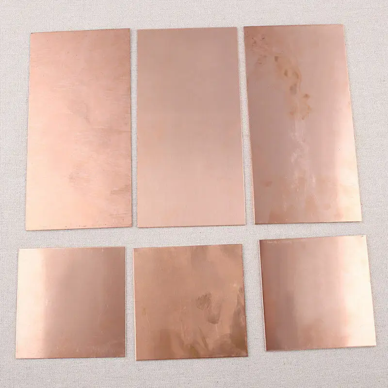 1pcs 99.9% Pure Copper Cu Sheet Foil Thin Metal Copper Plate  Thickness 0.25mm-8mm Length 100~1000mm