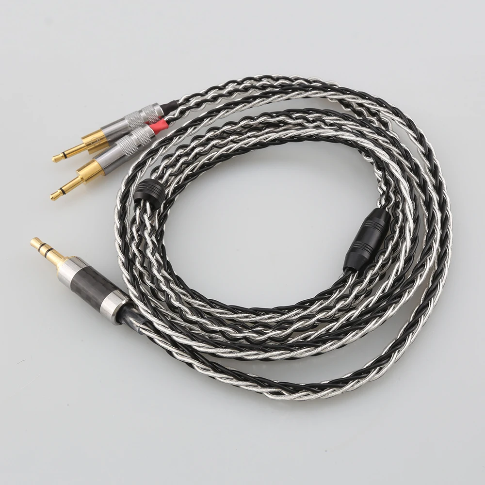 3.5 XLR 4.4 Male to Dual 2.5 mm 152 Cores Headphone Earphone Cable Hifi Cable For hd700 Sennheiser hd700 nw zx300a