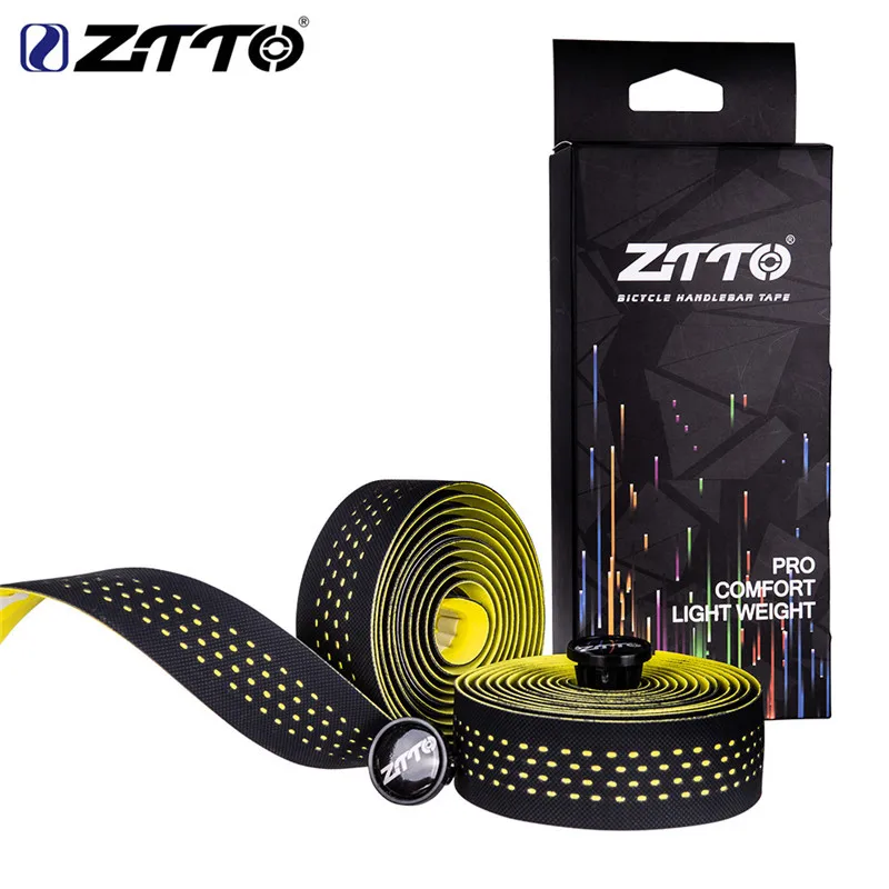 

2024 NEW ZTTO Bike Handlebar Tape Road Bike Tape Carbon Bicycle Bars Grips Road Cycling Cork EVA PU Bar Tape 2 Pieces Z-02