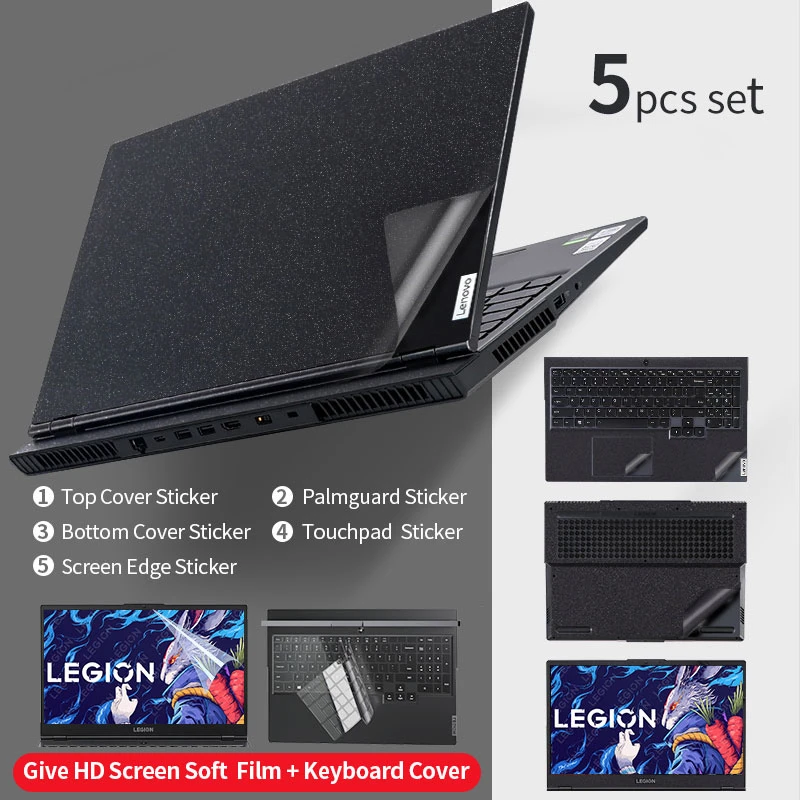 

Наклейка для ноутбука Lenovo Skin 2025 Legion 5/Pro 5 15/16 дюймов 2024 Slim 5/Pro 5 14/16 дюймов Y/R7000P Y/R7000 AC пленка для экрана клавиатуры