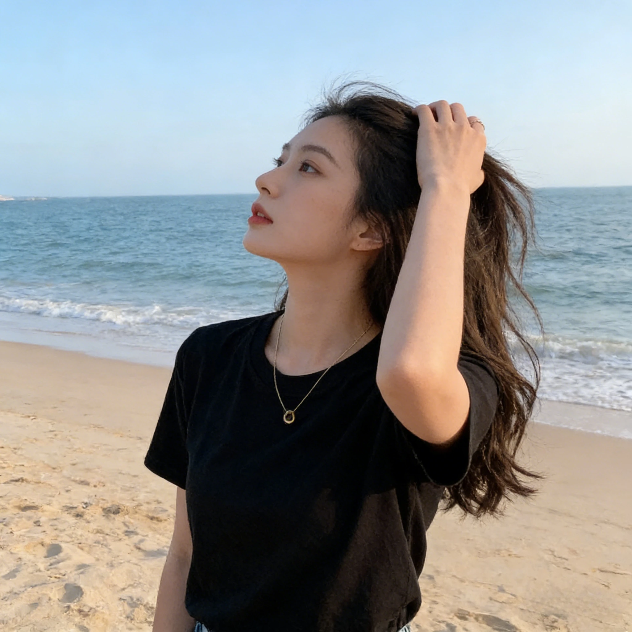 

Летние однотонные хлопковые футболки унисекс с круглым вырезом и коротким рукавом для пар, комфортная повседневная семейная одежда, коллекция 2026 года