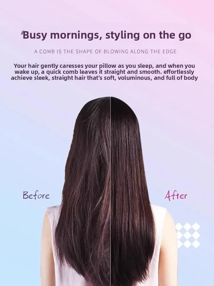 straight hair comb, straight roll dual-purpose hair dryer, wet and dry modeling comb, setting egg roll stick, high cranial