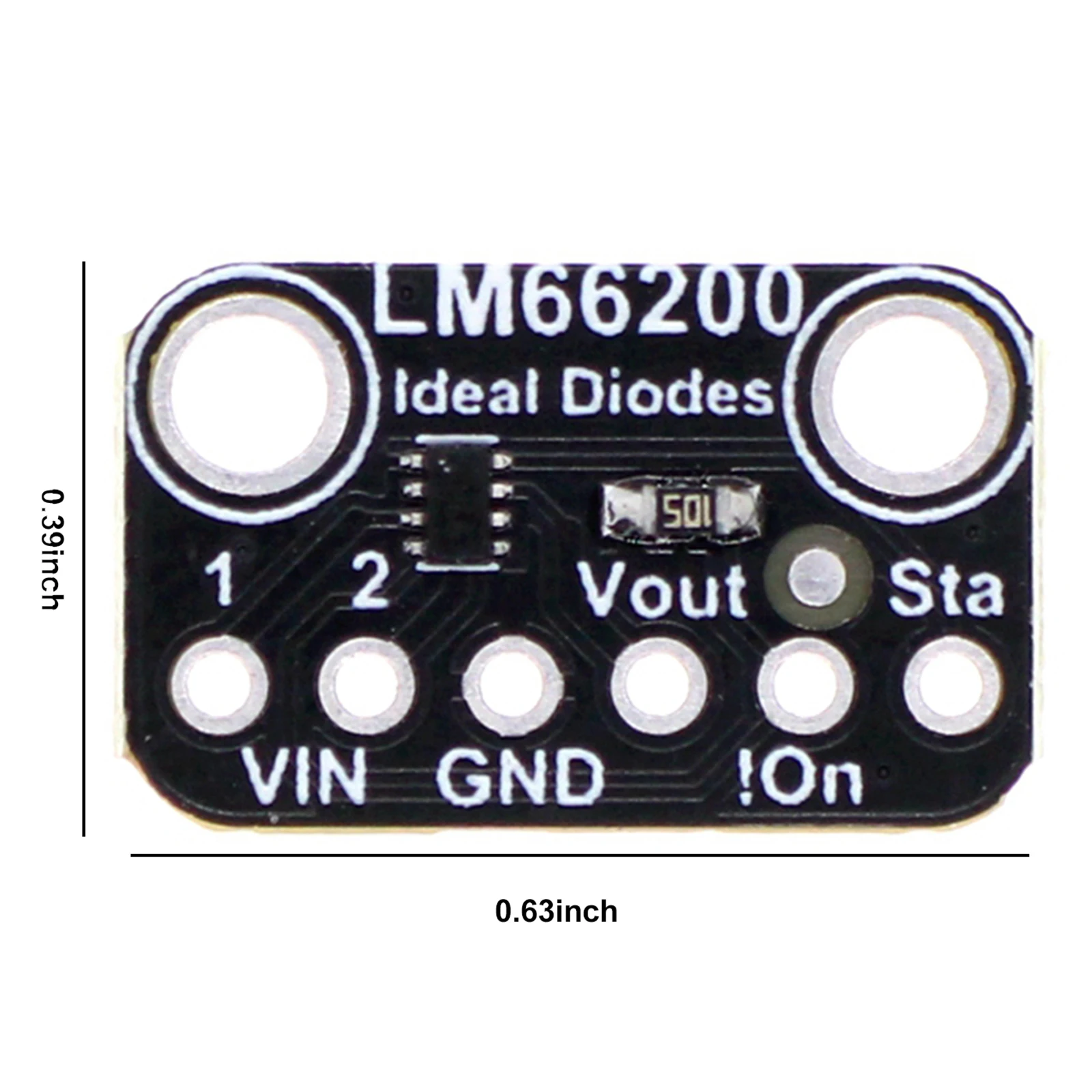 LM66200 Ideal Dual Diodes Breakout ORing Automatic Switching Dual Channel Ideal Diode Module for Power Protection Battery Backup