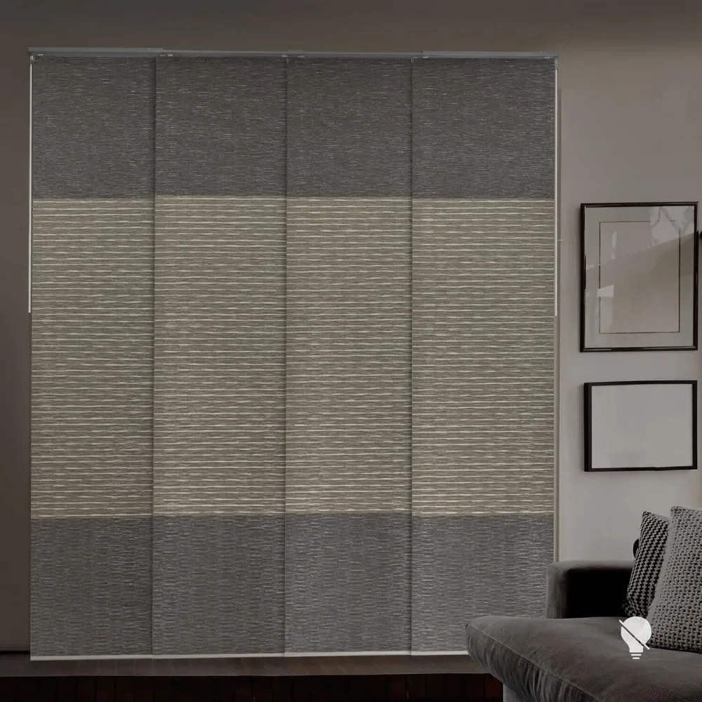 Design Thermal Insulated Adjustable Sliding Panel Track Blinds for Sliding Galss Doors 45.8