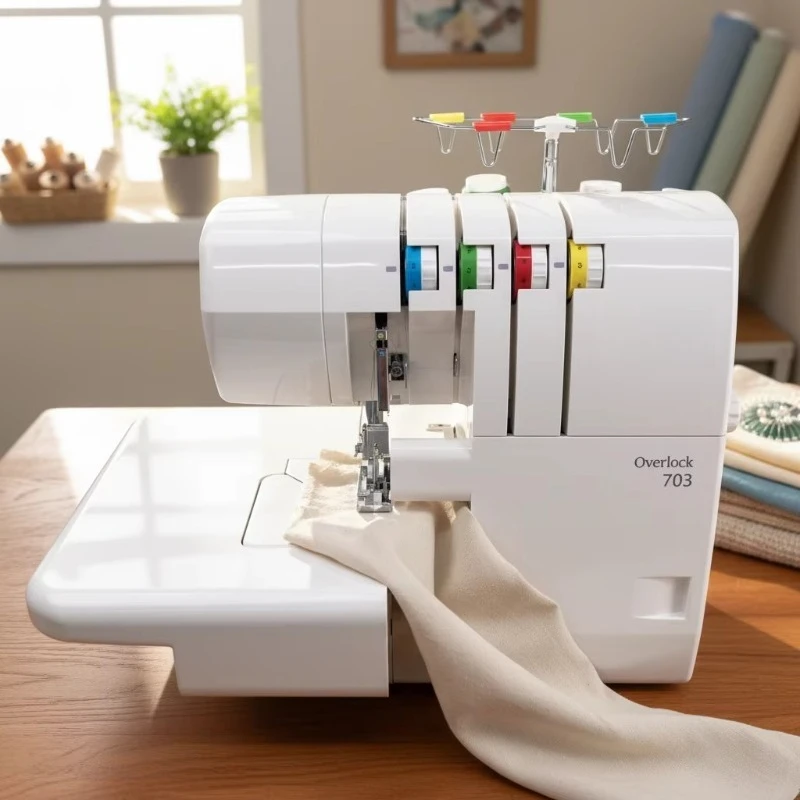 703 Portable Maquina Mesin Jait Four-Line Household Gypsum Gypsum Sewing Machine Electronic Carton White 1 Set 8.5 T/T