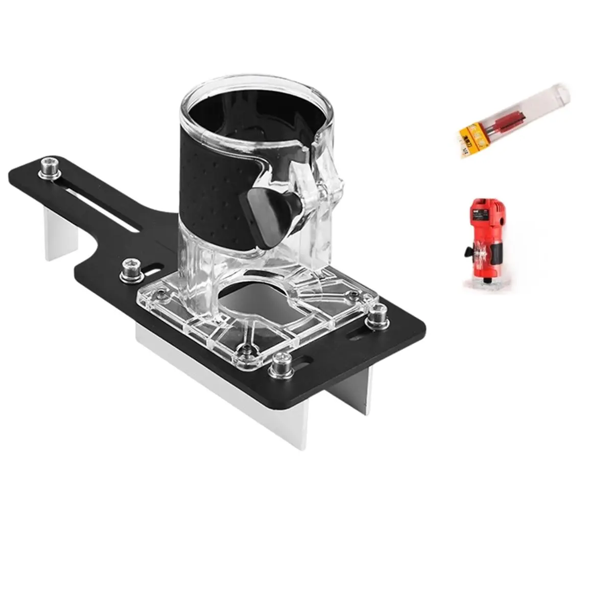 DT38 Automatic Trimming Machine 2-in-1 Connector Slotted Positioning Mold - Adjustable Depth & Angle Manual Woodworking Tool