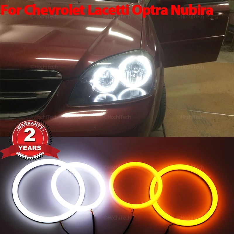 

Cotton LED Angel Eyes Kit Halo Ring Headlight For Chevrolet Lacetti Optra Nubira 2002-2008 Ultra Bright Refit turn signal light