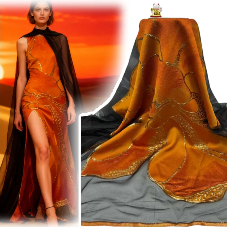 

Роскошное высококачественное африканское нигерийское тюлевое кружевное платье из органзы, парчовое жаккардовое французское кружевное платье, 5 ярдов 1887