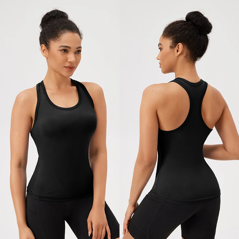 Yoga Vest Women Gym Sleeveless Sport Shirt Fitness Training Sportswear Vest  Outdoor Running Sport Tank Tops