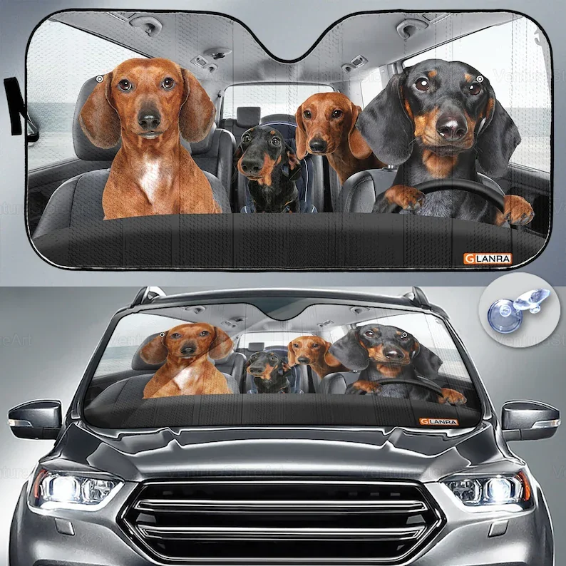 

Dachshund Car Sunshade, Dachshund Lover, Dachshund Car Decor, Gift For Dad, Auto Sunshade, Dog Car Sun Protector PHT292204R01