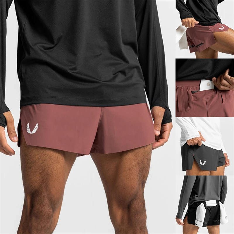 Men\'s Shorts New Summer Sports Fitness Quick-drying Breathable Stretch Shorts Gym Running Training Bodybuilding Beach Pants