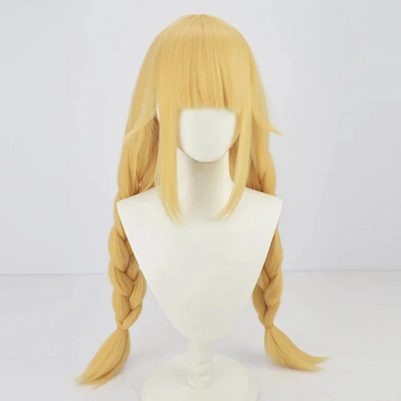 Anime Paripi Koumei Tsukimi Eiko Cosplay Kostuum Jas Met Capuchon Blonde Pruik Muts Broek Meisjes Set Outfit Ya Boy Kongming Vrouwen