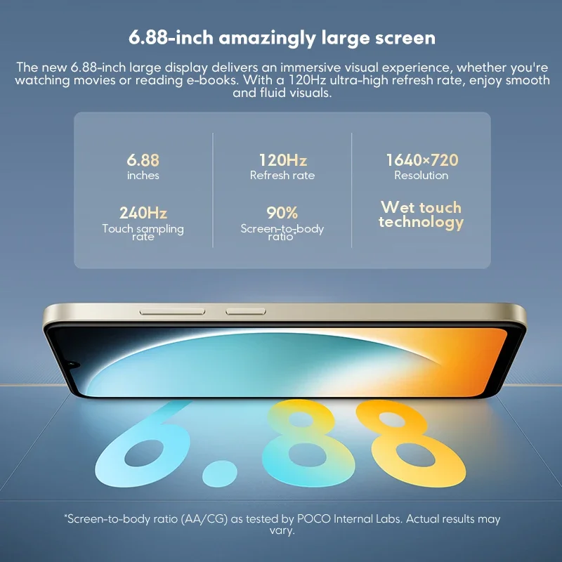 POCO C71 Global Version Octa-core processor 6.88" Dot Drop display 32MP main camera 15W fast charging