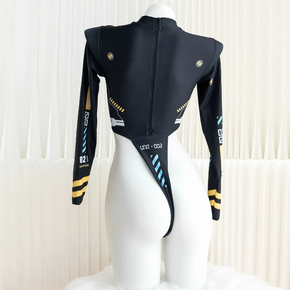 AniLV-Jogo Anime Agentes Mecânicos Bodysuit para Mulheres, Desenhos Animados Punk Roupas, Fantasia Cosplay