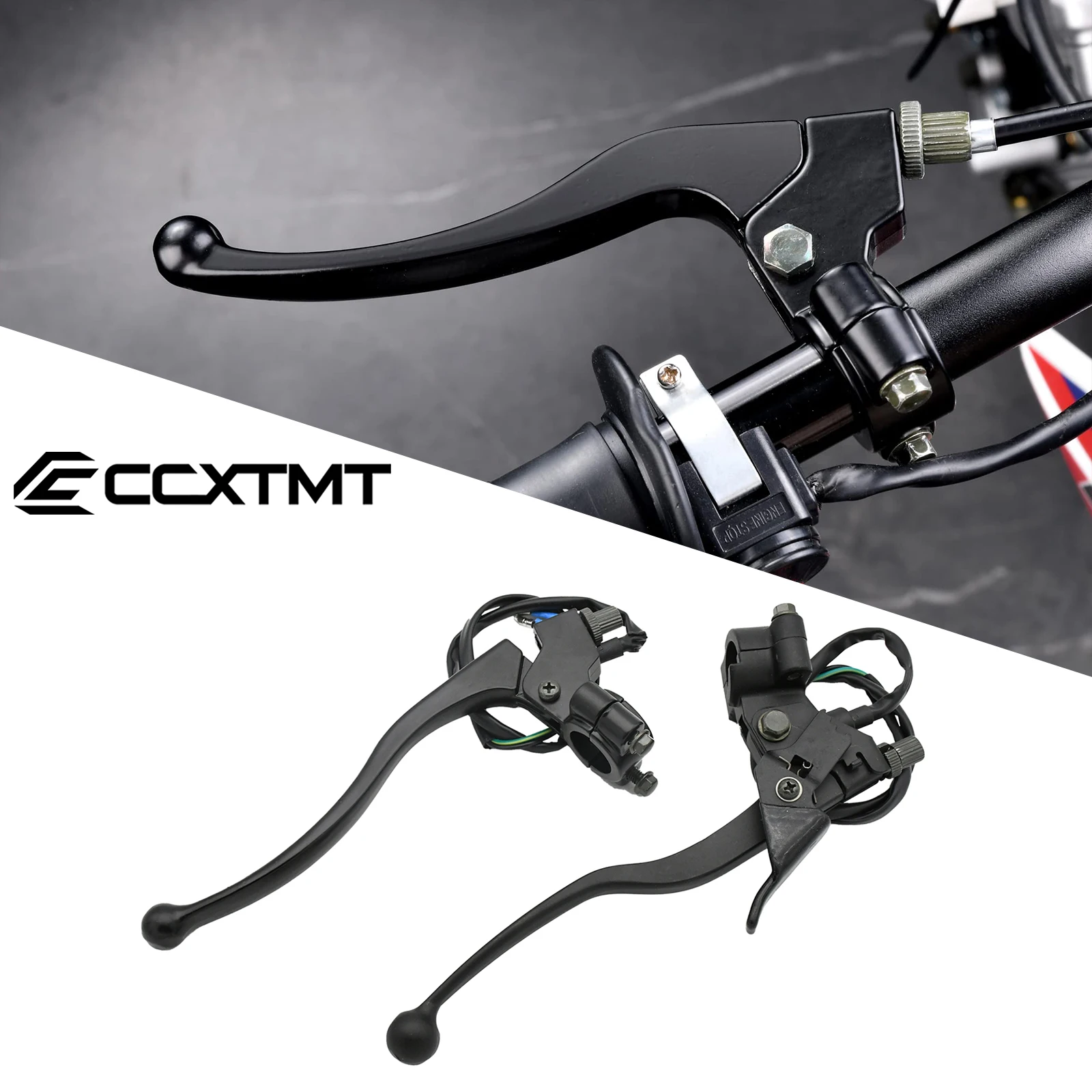 

Clutch Lever Brake Lever 22mm Handle Assembly With Parking Brake For 50cc 90cc 110cc 125cc-300cc ATV Quad 4 Wheeler Universal