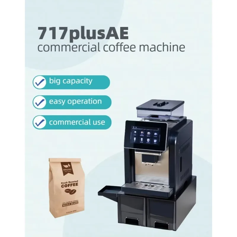 Commercial Professional Smart Coffee Maker Bean to Cup Best Touch Screen Espresso Coffee Machine with Grinder