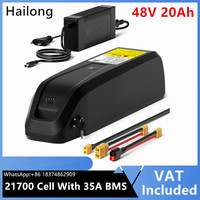 EU Stock Hailong Electric Bike Battery 48V 20AH 21700 Cells Battery With 35A BMS For 100W-1600W Motor E-Bike