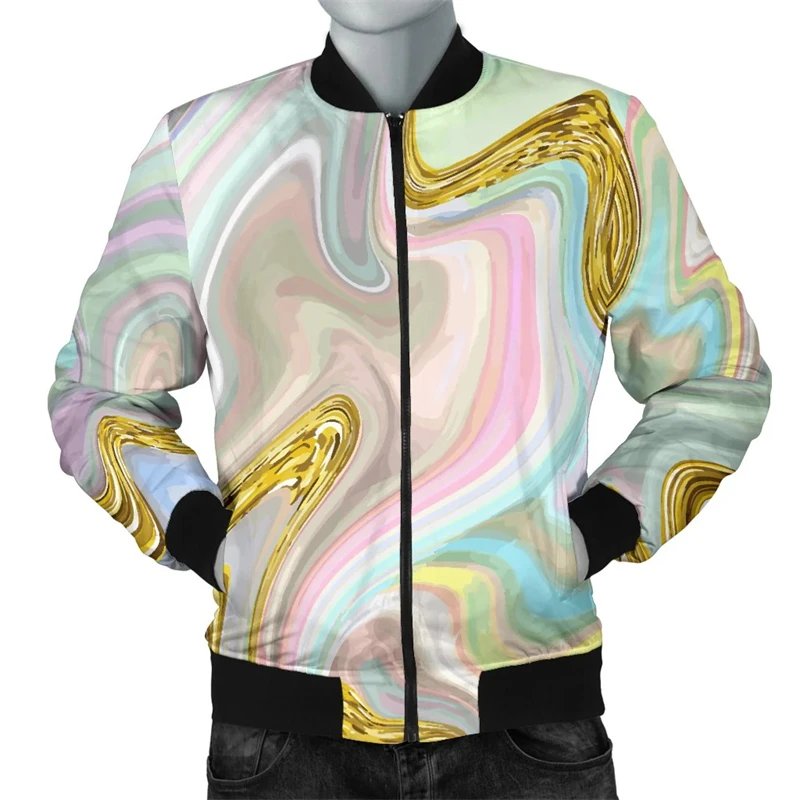 Men 3D Print Geometric Graphic Zipper Jacket Men Colorful Stripes Sweatshirt Kids Cool Fashion Street Bomber Jackets Tops Coat