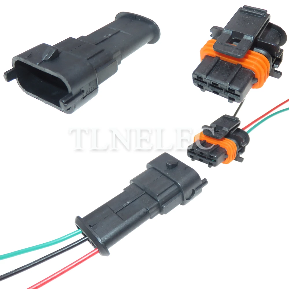 3 Pin Way Car Camshaft Sensor Waterproof Socket with Wires Auto Wire Cable Connectors 1928403966