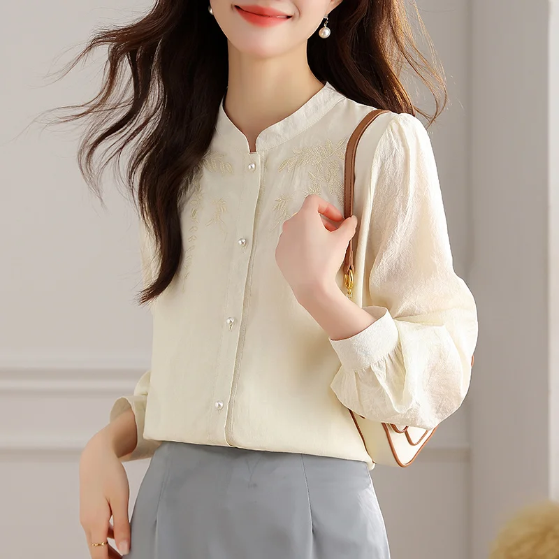 

Рубашки с длинным рукавом, женские атласные приталенные рубашки с отложным воротником на пуговицах, женские милые, в консервативном стиле, молодежный корейский повседневный наряд