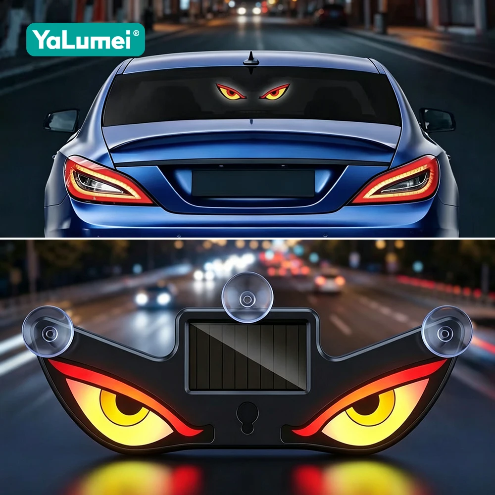 Car Accessories Evil Eye - ضوء تحذير LED بتصميم عين الشيطان
