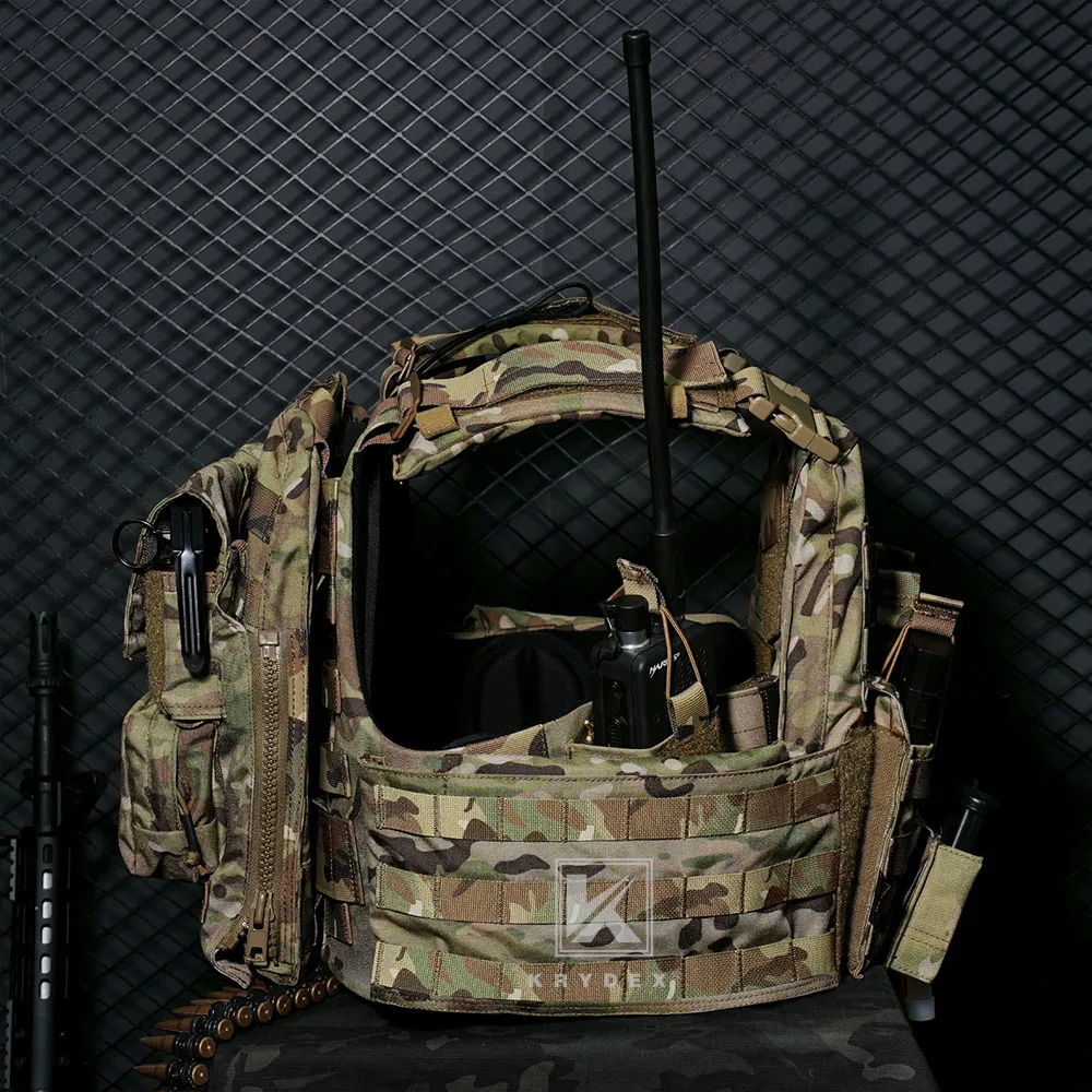 KRYDEX 500D CPC سترة تكتيكية لوحة الناقل الثقيلة وحدات مولي سترة مجلة راديو الحقيبة القتالية الصيد في الهواء الطلق والعتاد #6