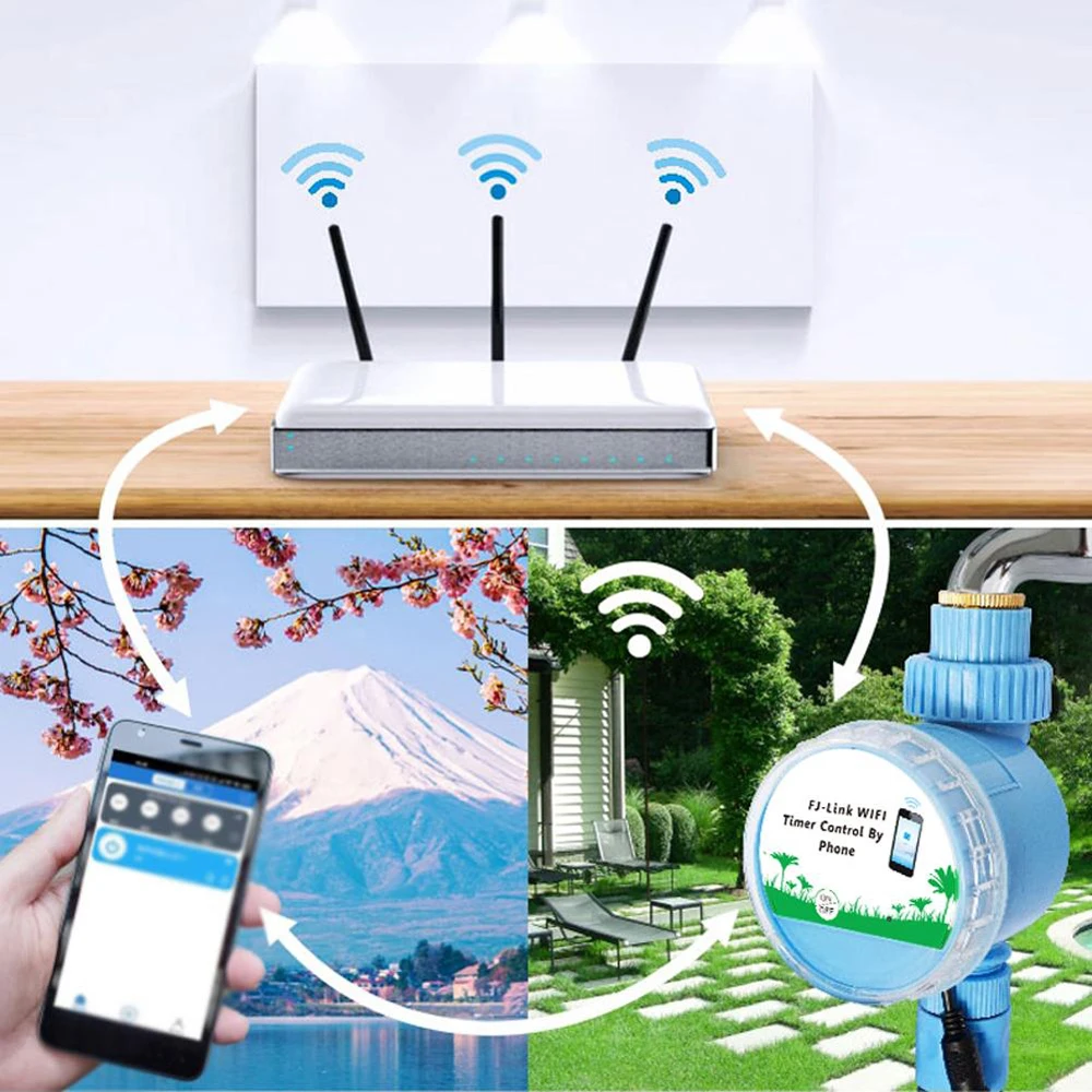 Tuya-sistema de riego por goteo inteligente para jardín, irrigador automático WiFi para plantas, aplicación de Control remoto, temporizador de voz