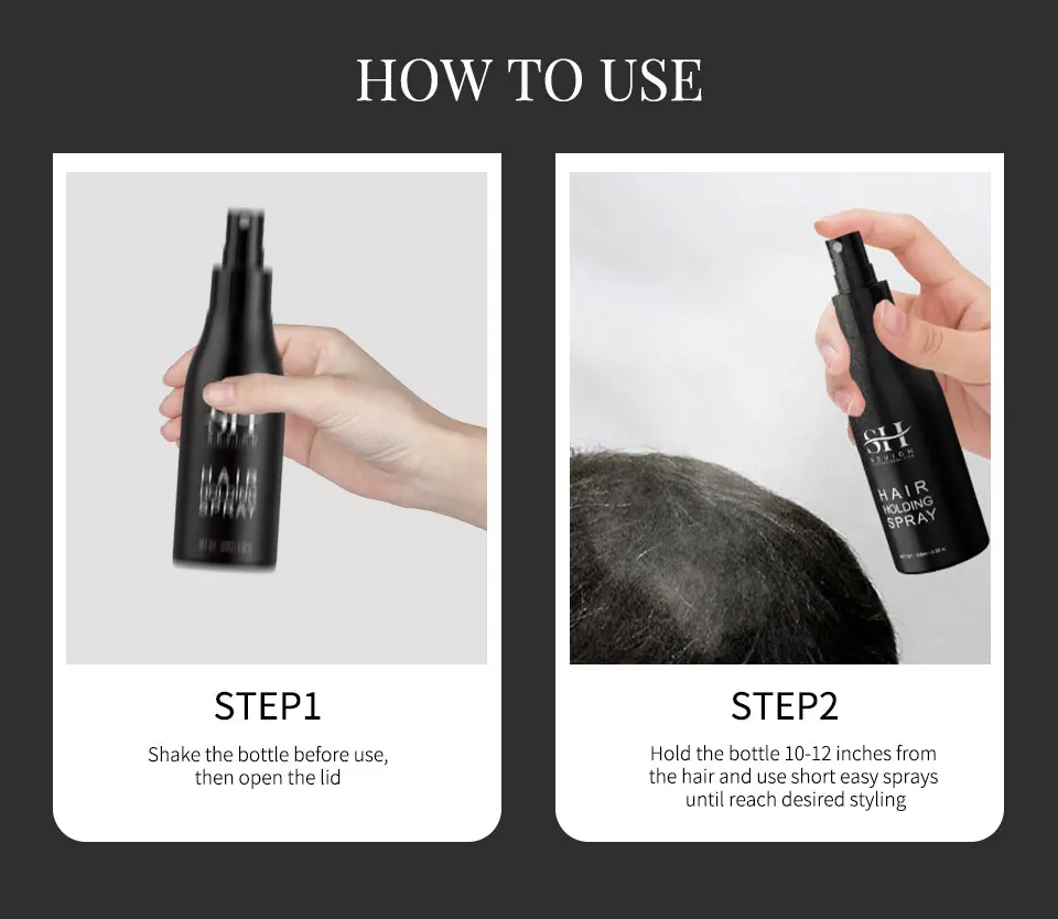 100 ml SEVICH Haarfaser-Styling-Haarhaltespray, Haarspray im neuen Stil, Verdickungsnebel für Männer und Frauen – Detail 9