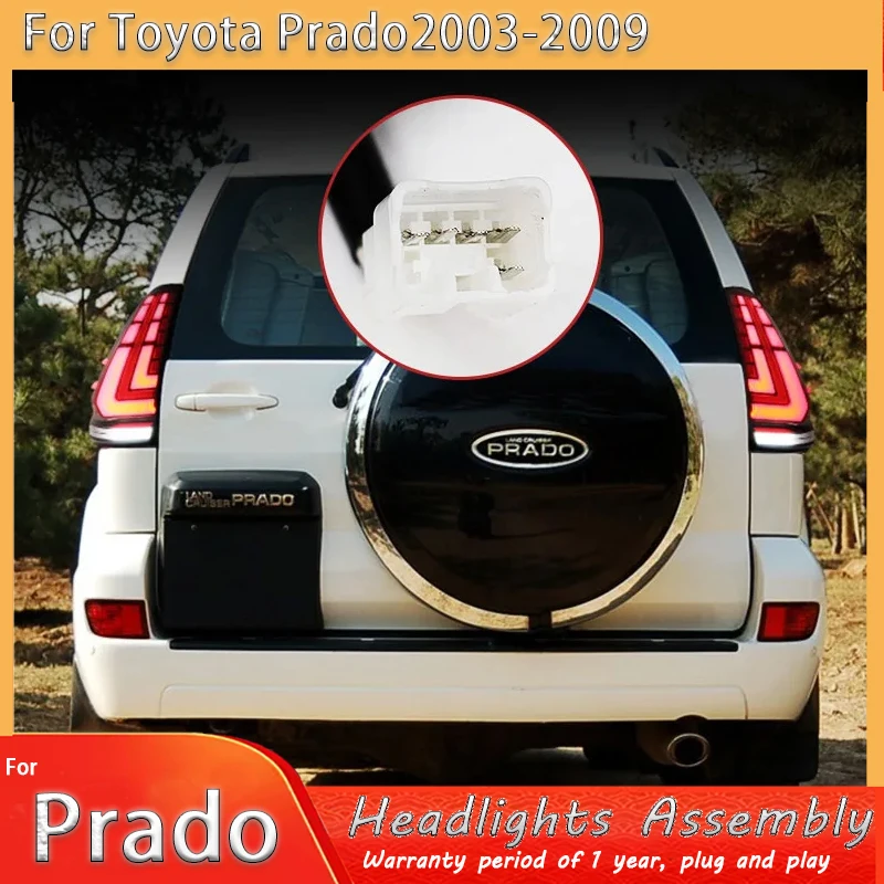 

Car Tail Lights for Toyota Prado 2003-2009 LED Car Tail Lamps Daytime Running Lights Dynamic Turn Signals Car Accessories
