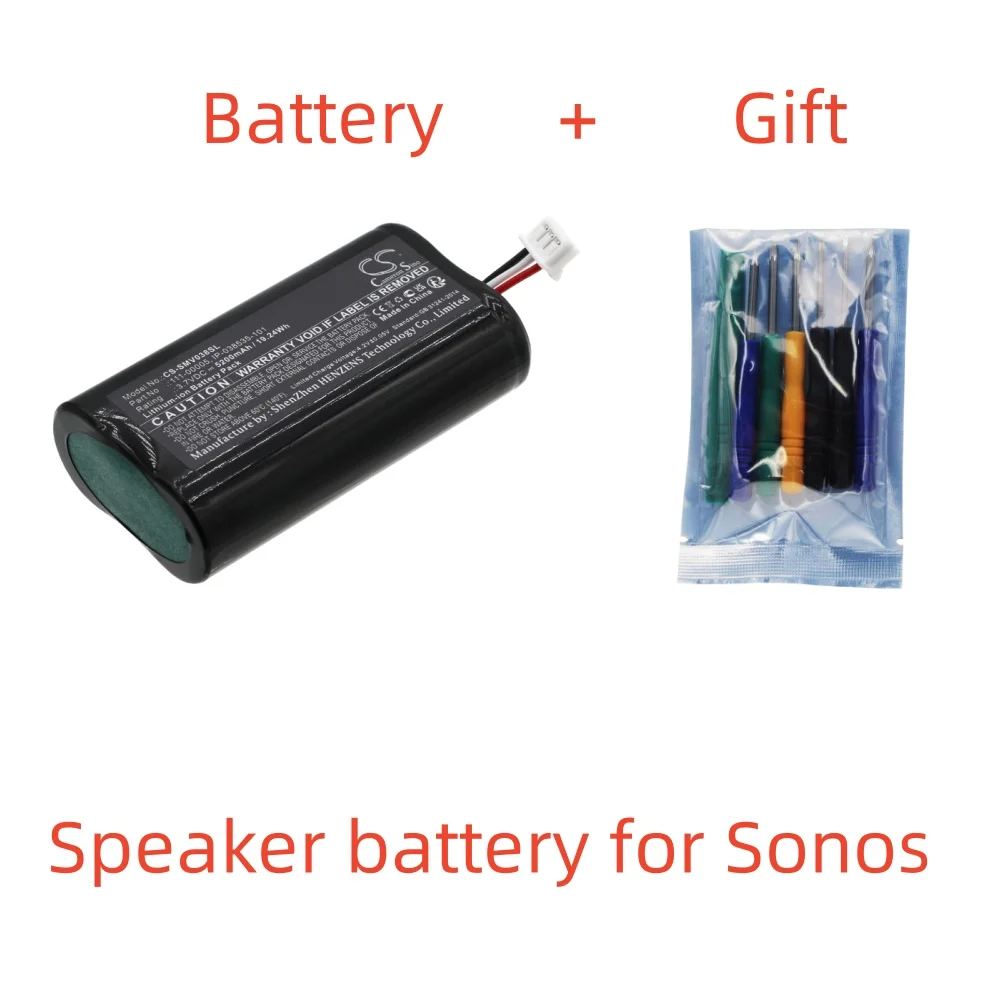 CS Li-ion Speaker Bateria para Sonos, Roam, 3.7V, 5200mAh