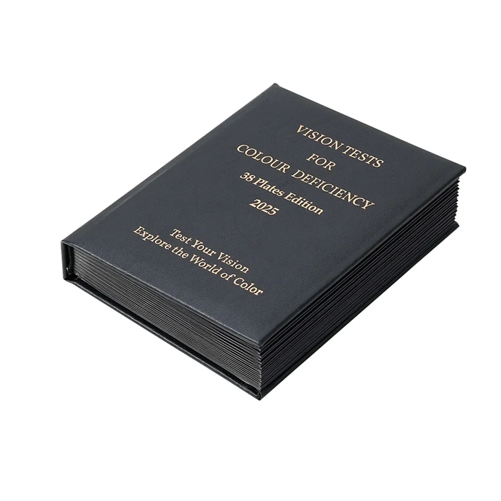 أداة تقييم فرق اللون أداة تشخيصية اختبار عمى الألوان 19*14.8*4 سنتيمتر اختبار الرؤية الملونة ألبوم من نوع التعبئة والتغليف