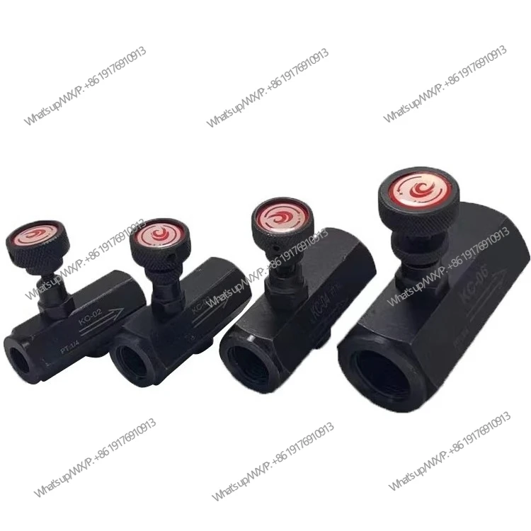 油圧管状一方向スロットルバルブ-スピードコントロールバルブ-シャットオフバルブ-kc-02-kc-03-kc-04-06