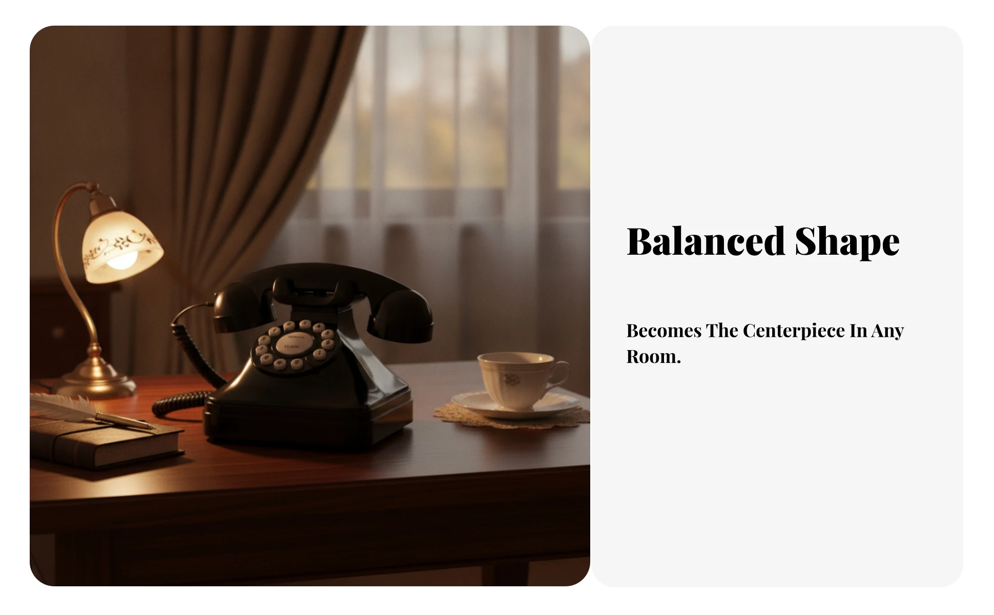 Rotary-Style Landline Phone Glossy Plastic Corded Desk Phone Rotary Dial Telephone Decorative House Decoration
