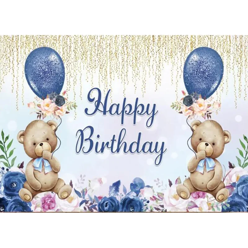 انها فتاة استحمام الطفل خلفية بوهو الدب الوردي الجنس تكشف التصوير خلفية حفلة الوليد صور ستودو الدعائم HK-01