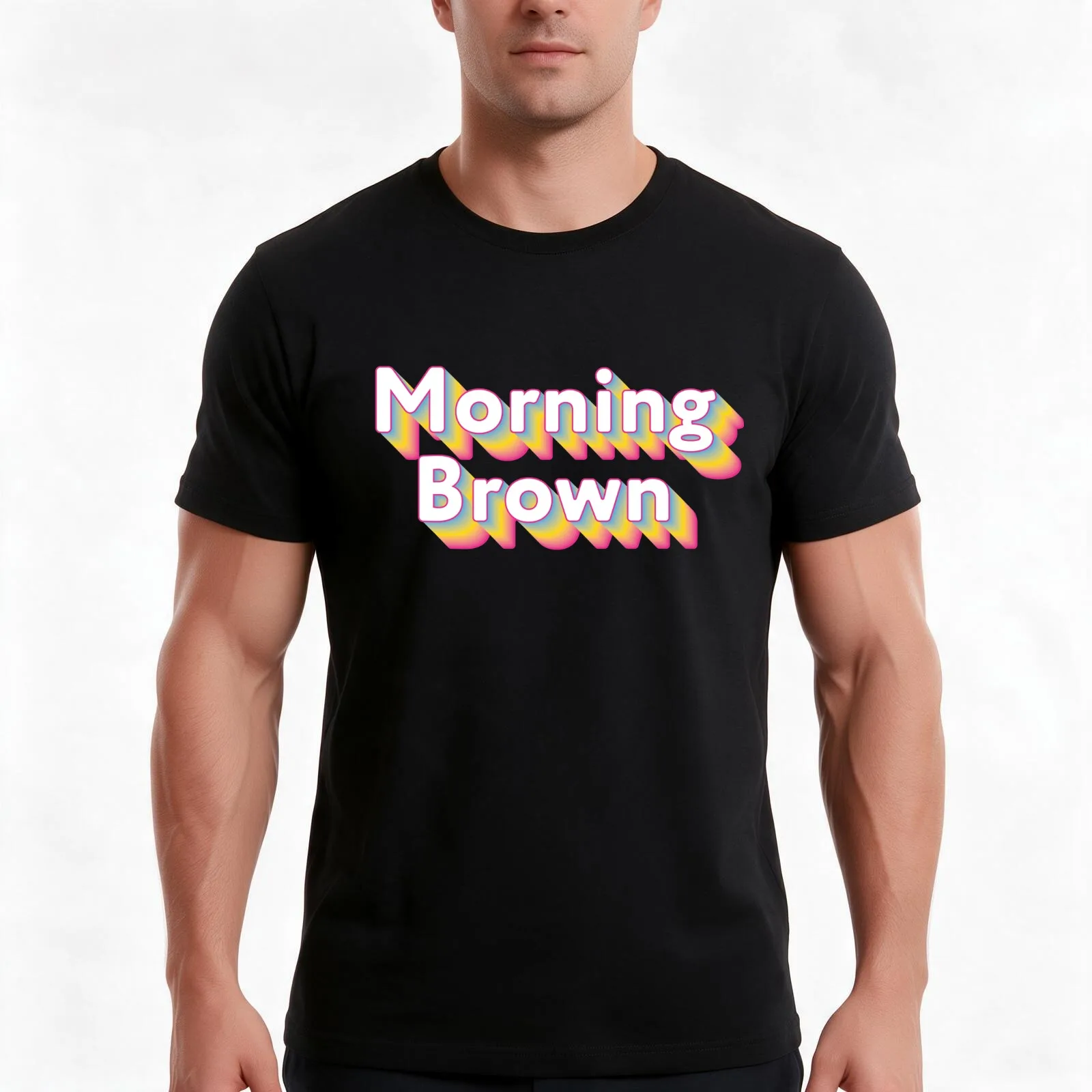 Morning Brown Rainbow - Aunty Donna's Big Ol' House of Fun T-Shirt Summer Casual Cotton Tee Oversized Streetwear Tops