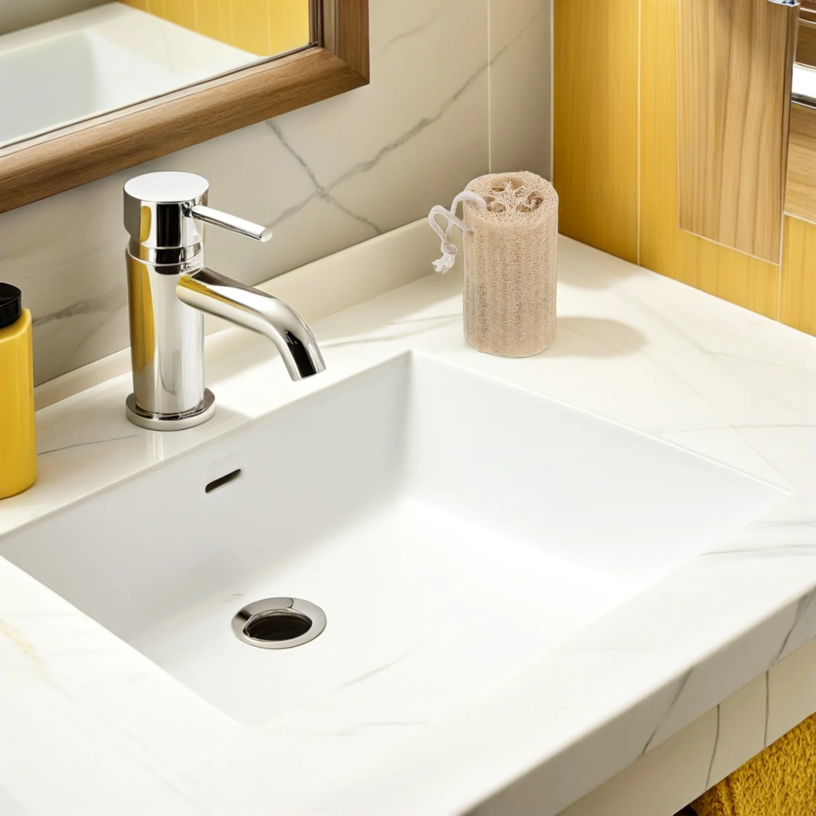 

12Pcs Natural Loofah Sponge Exfoliating Bath Shower Body Scrubber Long Handle Loofah Pad for Women Men Back Wash