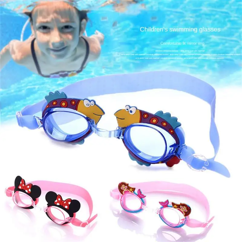 New Waterproof Children's Swimming Goggles Cartoon UV Fogging Proof Swim Training Glasses For Children Kids