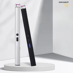 Accenditore a impulsi lungo intelligente candela per aromaterapia per uso domestico fornello a gas stick di accensione accendino ad arco ricaricabile USB