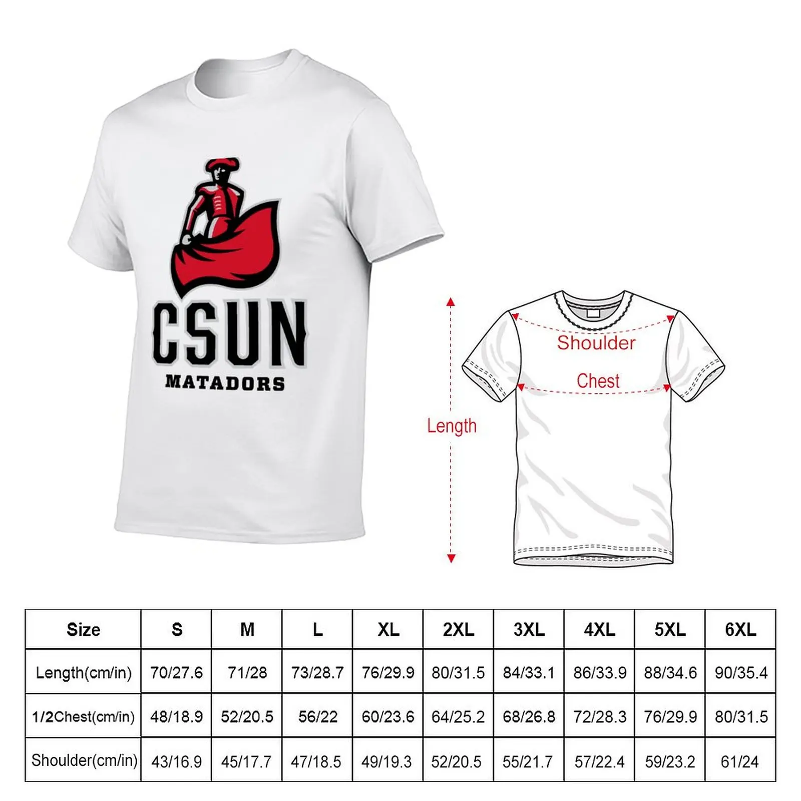 Cal State Northridge Matadors T-shirt cute tops animal prinfor boys Short sleeve tee men