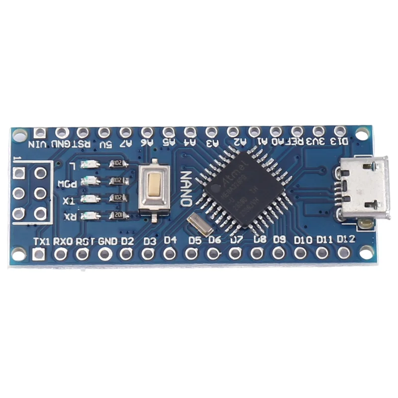 ABVO-10Pcs Nano 3.0 مع وحدة تحكم نانو متوافقة مع أداة تحميل التشغيل لسائق Arduino CH340 16Mhz ATMEGA328P