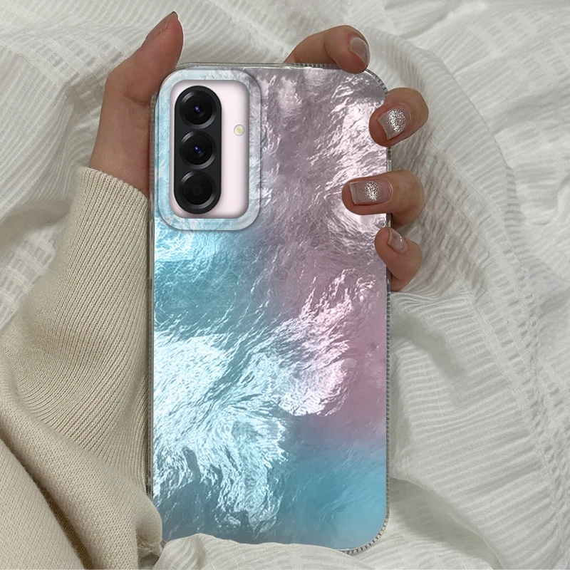 그라데이션 빙하 질감 삼성 갤럭시 A36 A56 A16 A26 A06 A55 A35 A25 A15 A54 S24 S25 S22 S23 FE 폰 케이스/커버