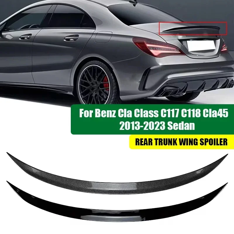 Rear Wing Spoiler For Mercedes Benz CLA Class C117 C118 CLA200 CLA260 CLA45 AMG 2013-2023 Car Rear Spoiler Lip Exterior Parts