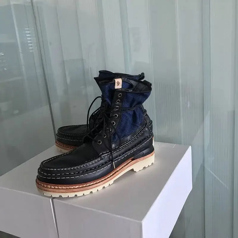 Visvim RIZZLY BOOTS-FOLK Tooling Goodyear shoes, denim - Image 5