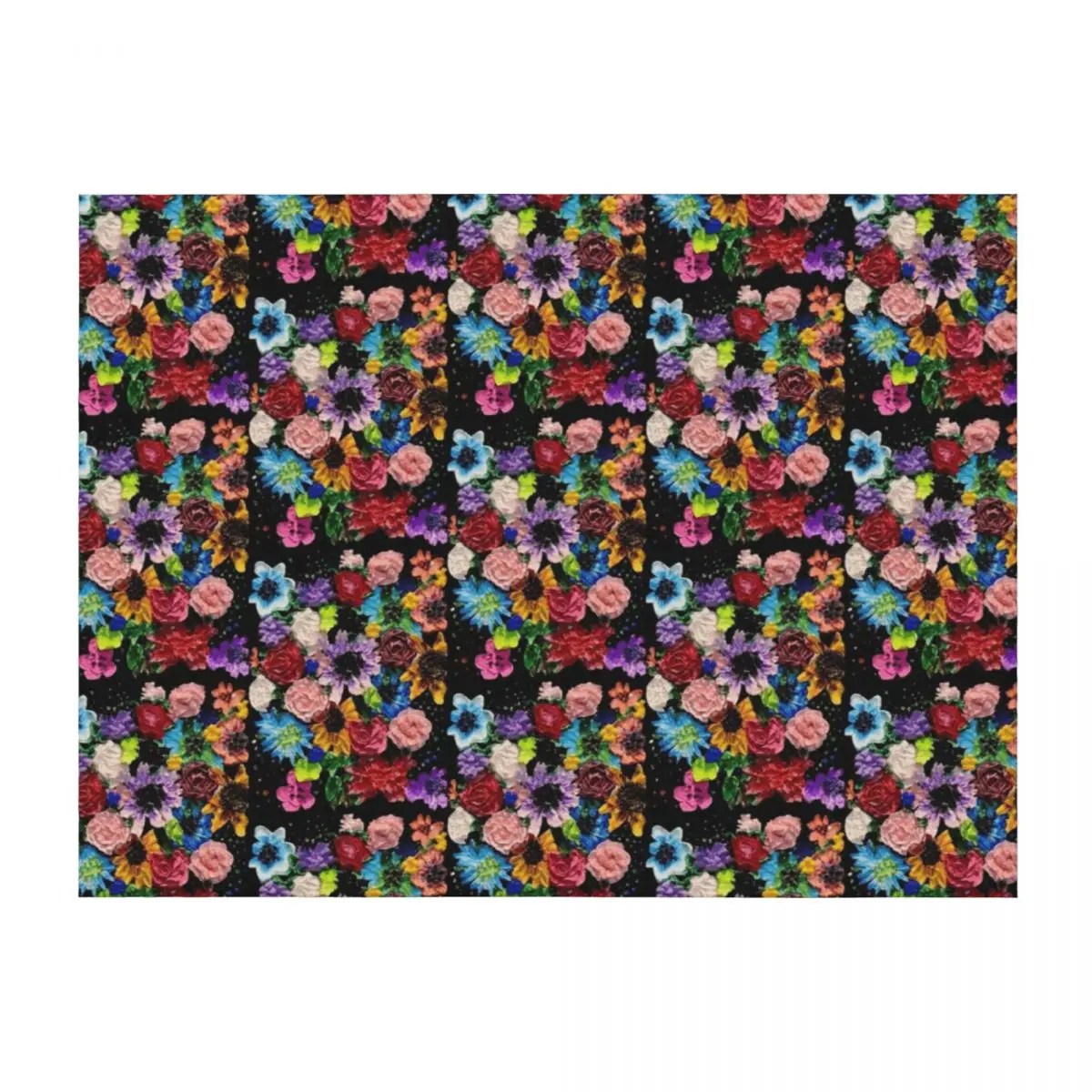 

Floral Explosion Artwork Throw Blanket Bed Fashionable for babies Beautifuls for sofa Blankets