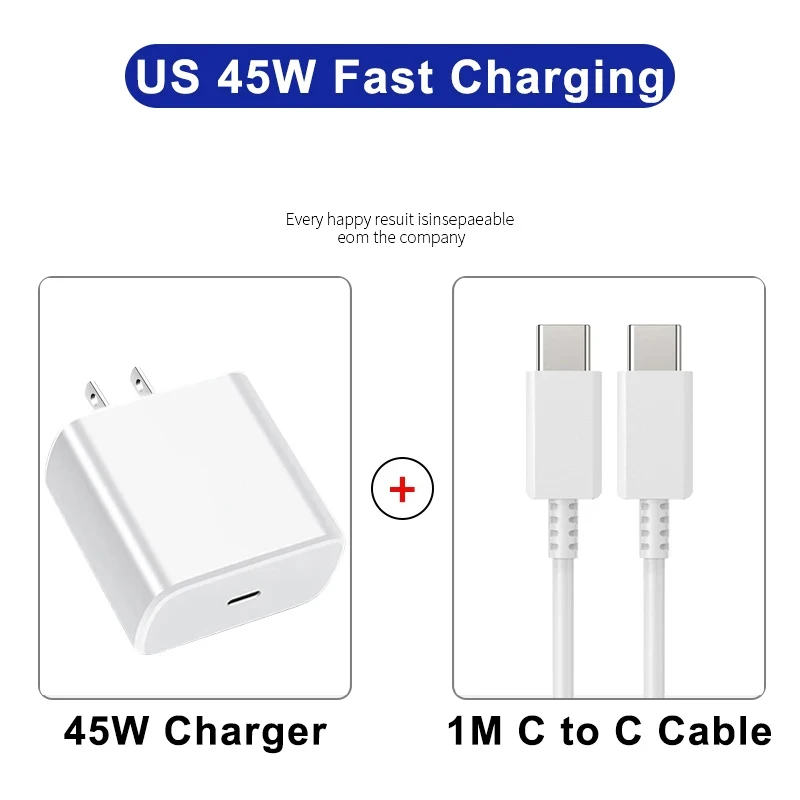Für Samsung PD 45W Superschnelles Ladegerät Für Samsung Galaxy S25 S24 S22 S23 Ultra A56 A55 5G Typ-C Schnellladekabel Telefonadapter