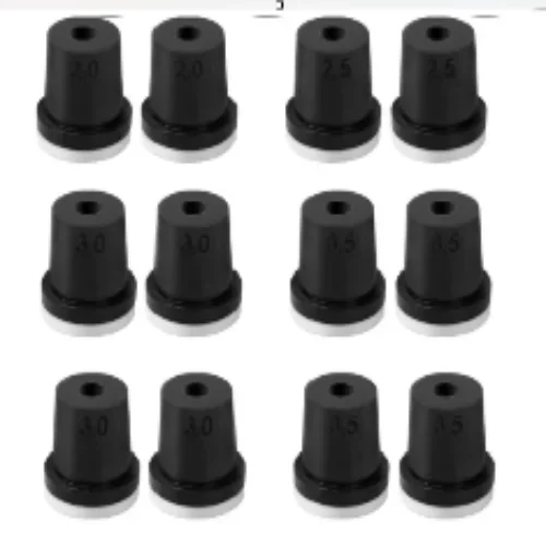 12pcs 2/2.5/3/3.5Mm Sandblasting Nozzles Multi-Size Sandblasting Nozzle Kit Replacements For Rust Removal Paint Stripping