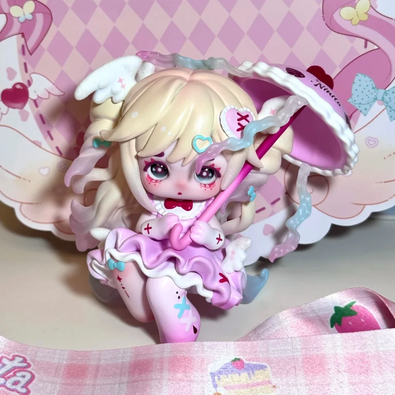 Ninita Witch Revelation Series Anime Figure Colorful safety pins Cute Ninita Anime Doll Pendant Keychain Desktop Decor Gift New