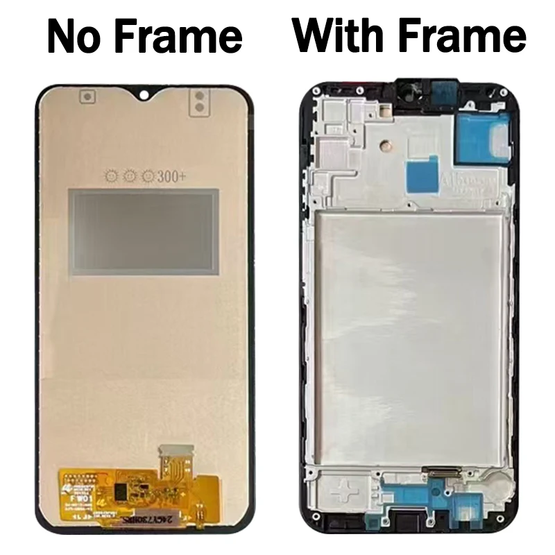 Digitizer layar sentuh LCD dengan bingkai, tampilan layar sentuh 6.5 "diuji untuk Samsung A15 A155F A155M A15 5G A156B A156E